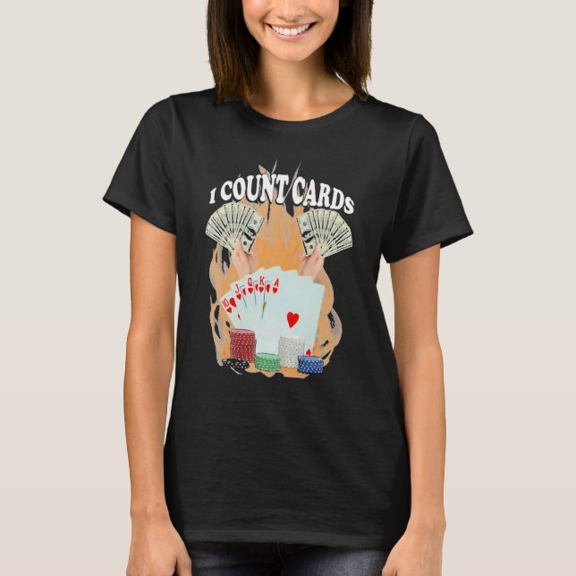 T-shirt I Count Cards Poker (Devant)
