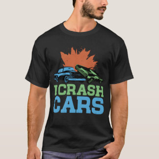 T-shirt I Crash Cars girl vintage
