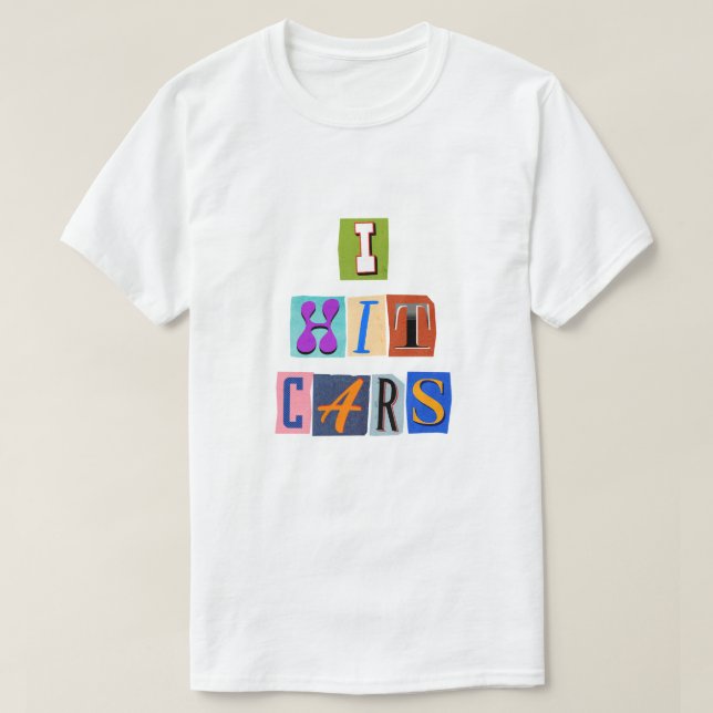 T-shirt I Crash Cars Meme (Design devant)