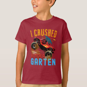 T-shirt I Crushed Kindergarten Monster Truck Graduation