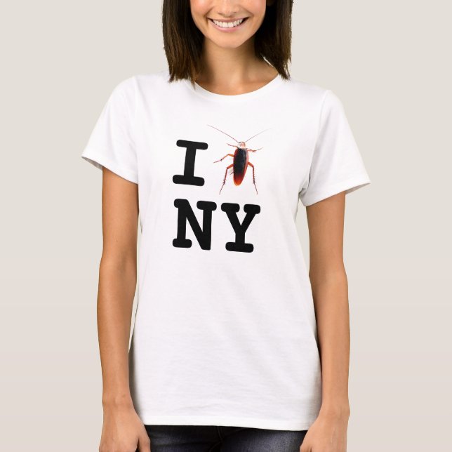 T-shirt I des femmes [cancrelat] NY (Devant)
