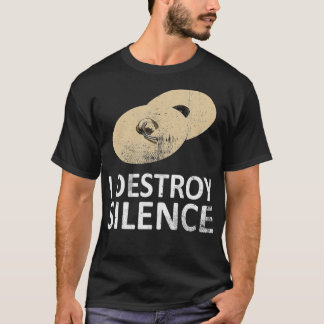 T-shirt I Destroy Silence  Funny Cymbals Players  (2)