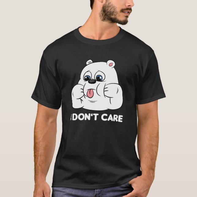 T-shirt I don't care Silly Bear Halloween Costume for Weir (Devant)