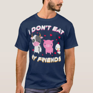 T-shirt I Don't Eat My Friend Vegan Fruit Vegetarian 