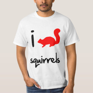 T-shirt I écureuil de coeur