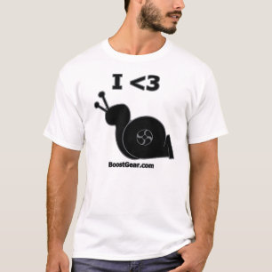 T-shirt I escargot de Turbo de coeur par BoostGear.com