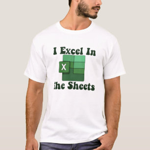T-shirt I Excel Dans Les Feuilles - Excel Spreadsheet Love