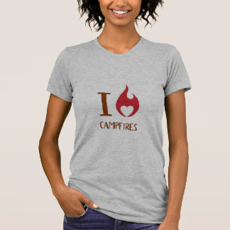 T-shirt I feux de camp de coeur