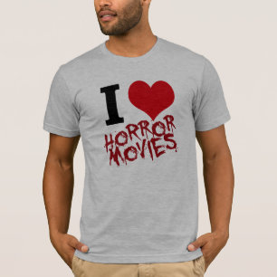 T-shirt I films d'horreur de coeur