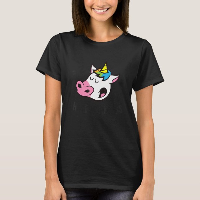 T-shirt I Hate Mornings Sleeping Unicorn (Devant)