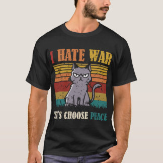 T-shirt I hate war girl