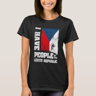 T-shirt I Have People in The Czech Republic Czech Flag