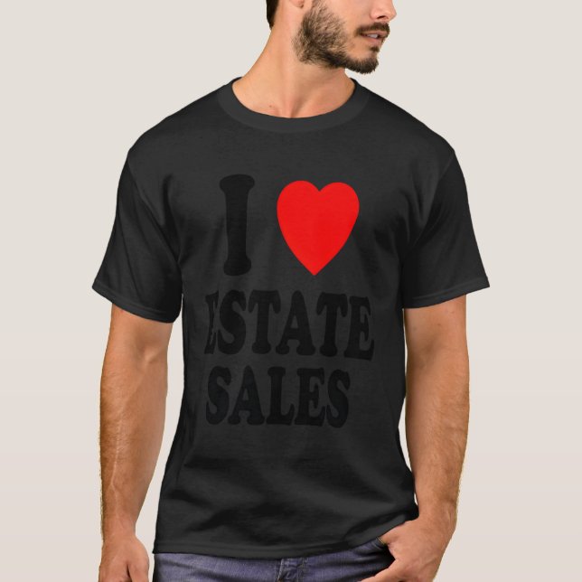 T-shirt I He Love Ventes Immobilières Flipg Ventes en lign (Devant)