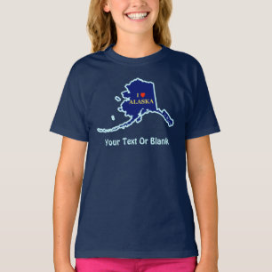 T-shirt I Heart (Amour) Alaska