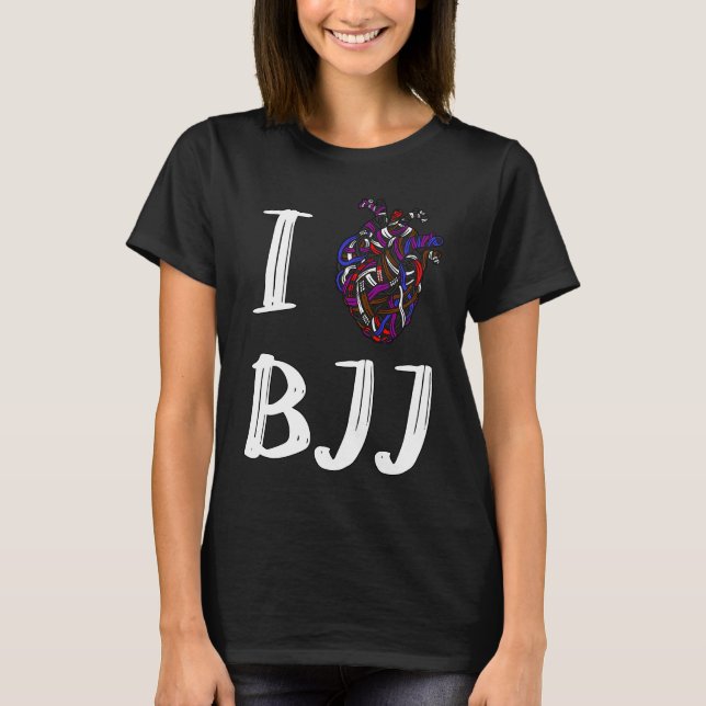 T-shirt I Heart BJJ (Devant)