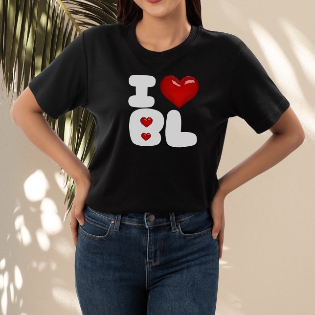 T-shirt I heart bl i love bl design pour fujoshi fudanshi (Créateur téléchargé)