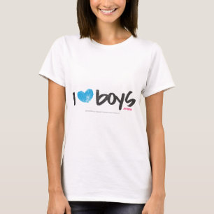 T-shirt I Heart Boys Aqua
