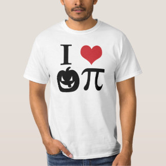 T-shirt I Heart Citrouille Pi