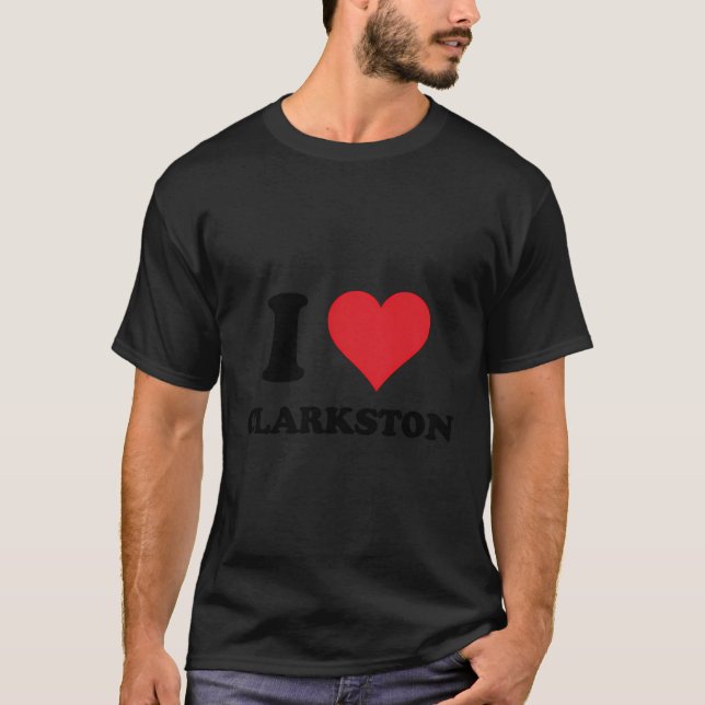 T-shirt I Heart Clarkston Love Uk (Devant)