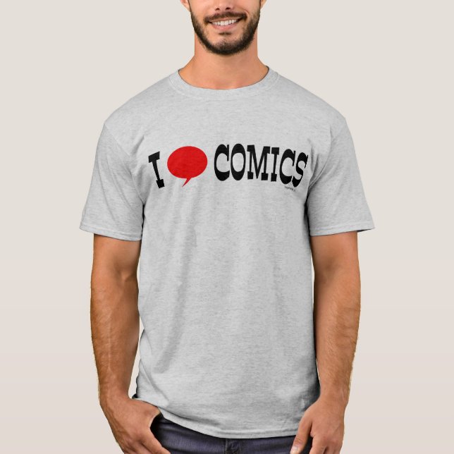 T-shirt I Heart Comics (Devant)