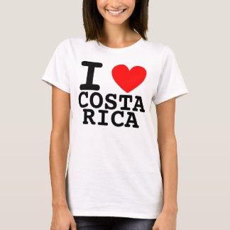 T-shirt I Heart Costa Rica Chemise