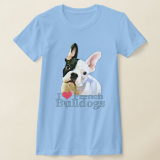 T-shirt I Heart French Bulldogs