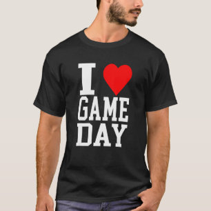 T-shirt I Heart Game Day Love of Football