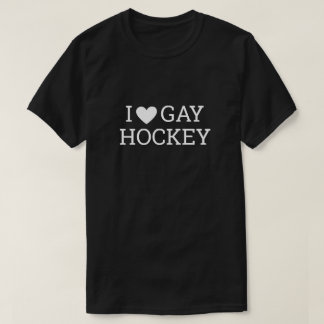 T-shirt I HEART GAY HOCKEY - heated rivalry Classic
