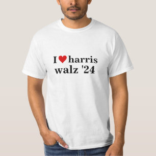 T-shirt i heart harris walz président des élections de 202