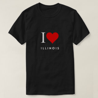 T-shirt I Heart Illinois blk Mens