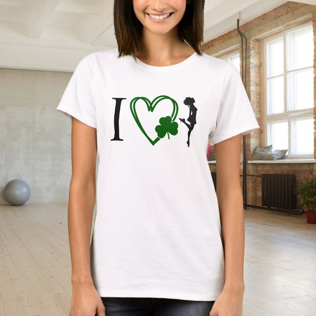 T-shirt I Heart Irish Dance - Hard Shoe Irish Dancer (Créateur téléchargé)