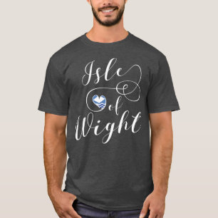 T-shirt I Heart Isle of Wight Flag