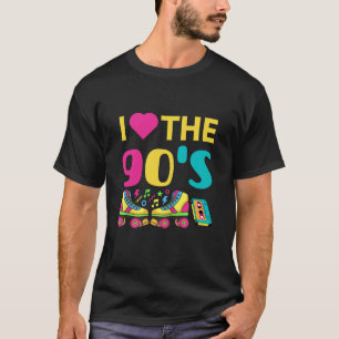 T-shirt I Heart Le 90 S, vintage rétro 90s tenue
