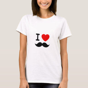 T-shirt I heart / Lost Mustaches / Mustaches