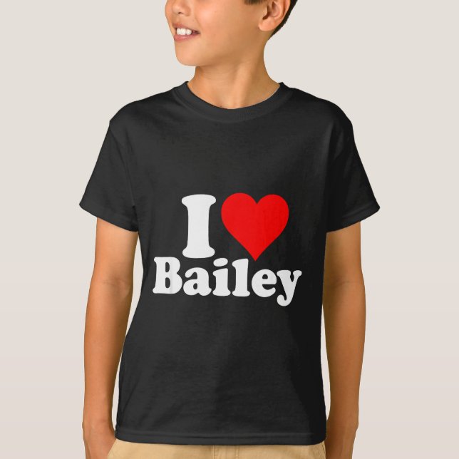 T-shirt I Heart Love Bailey  (Devant)