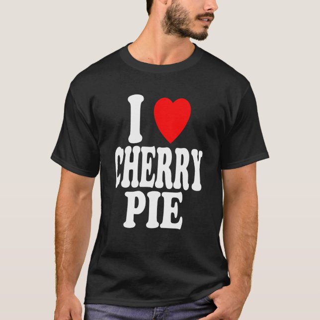 T-shirt I Heart (Love) Cherry Pie (Devant)