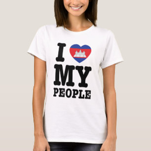 T-shirt I Heart (Love) My Khmer People
