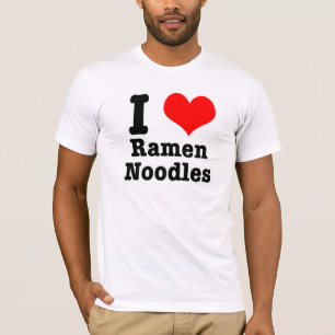 T-shirt I HEART (LOVE) nouilles ramen