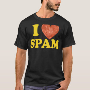T-shirt I Heart Love Spam Canned Cooked Pork Food Spam