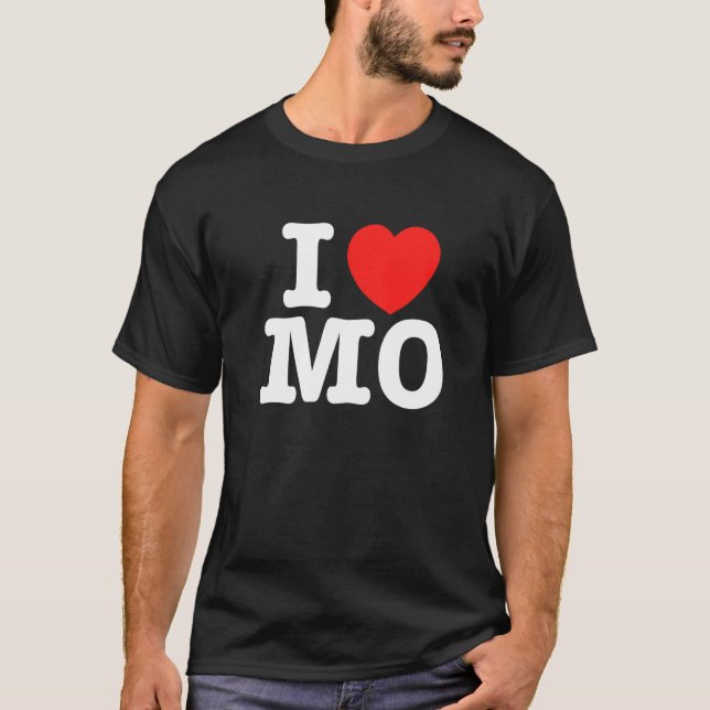 T-shirt I Heart Missouri (MO) Love Premium (Devant)