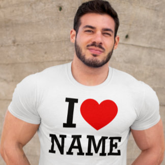 T-shirt I Heart Name