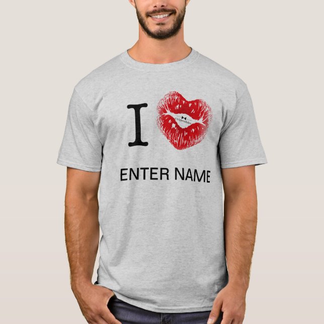 T-shirt I_HEART___ (nom d'insertion) (Devant)