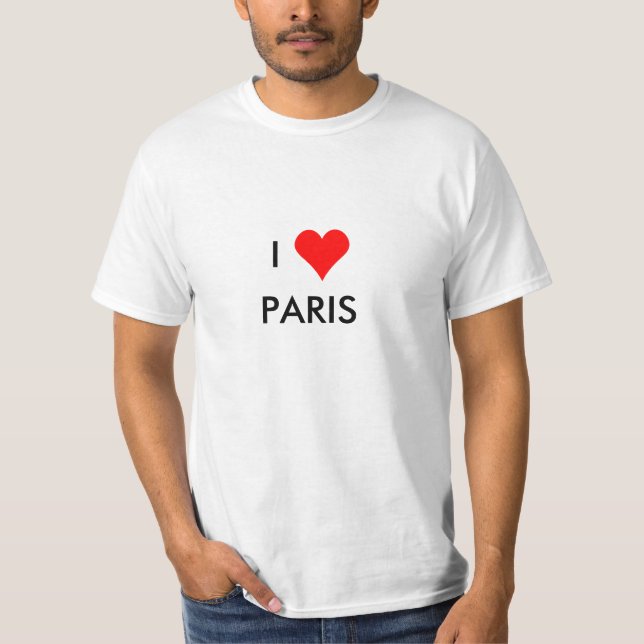 T-shirt i heart paris (Devant)