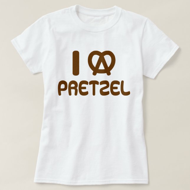 T-shirt I Heart Pretzel (Design devant)