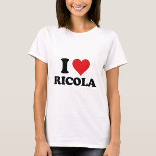 T-shirt I Heart Ricola Prénom I Love Personnalisé Stuf