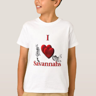 T-shirt I Heart Savannah Chat