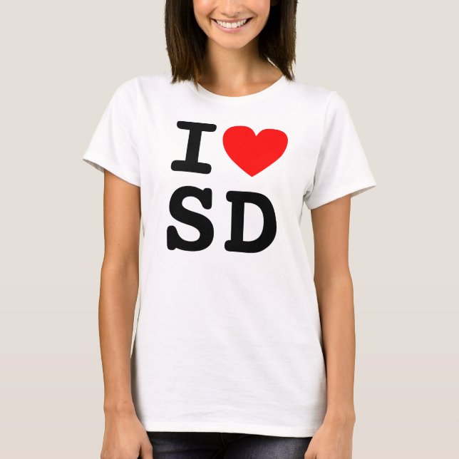 T-shirt I Heart SD (Devant)