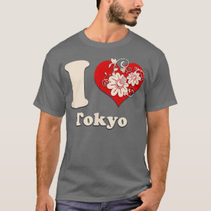 T-shirt I Heart Tokyo Floral Japon
