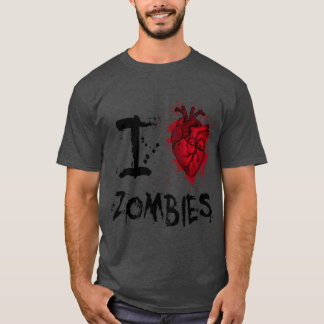 T-shirt I heart zombies boy