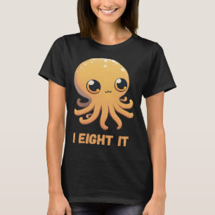 T-shirt I Huit Il poulpe calmar Coral Tentacles Calamar